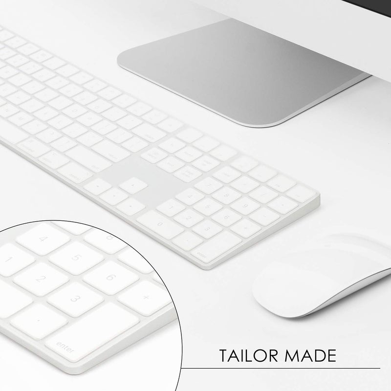 Allinside Transparent Cover for Apple iMac Magic Keyboard with Numeric Keypad MQ052LL/A A1843 US Layout - Image 3